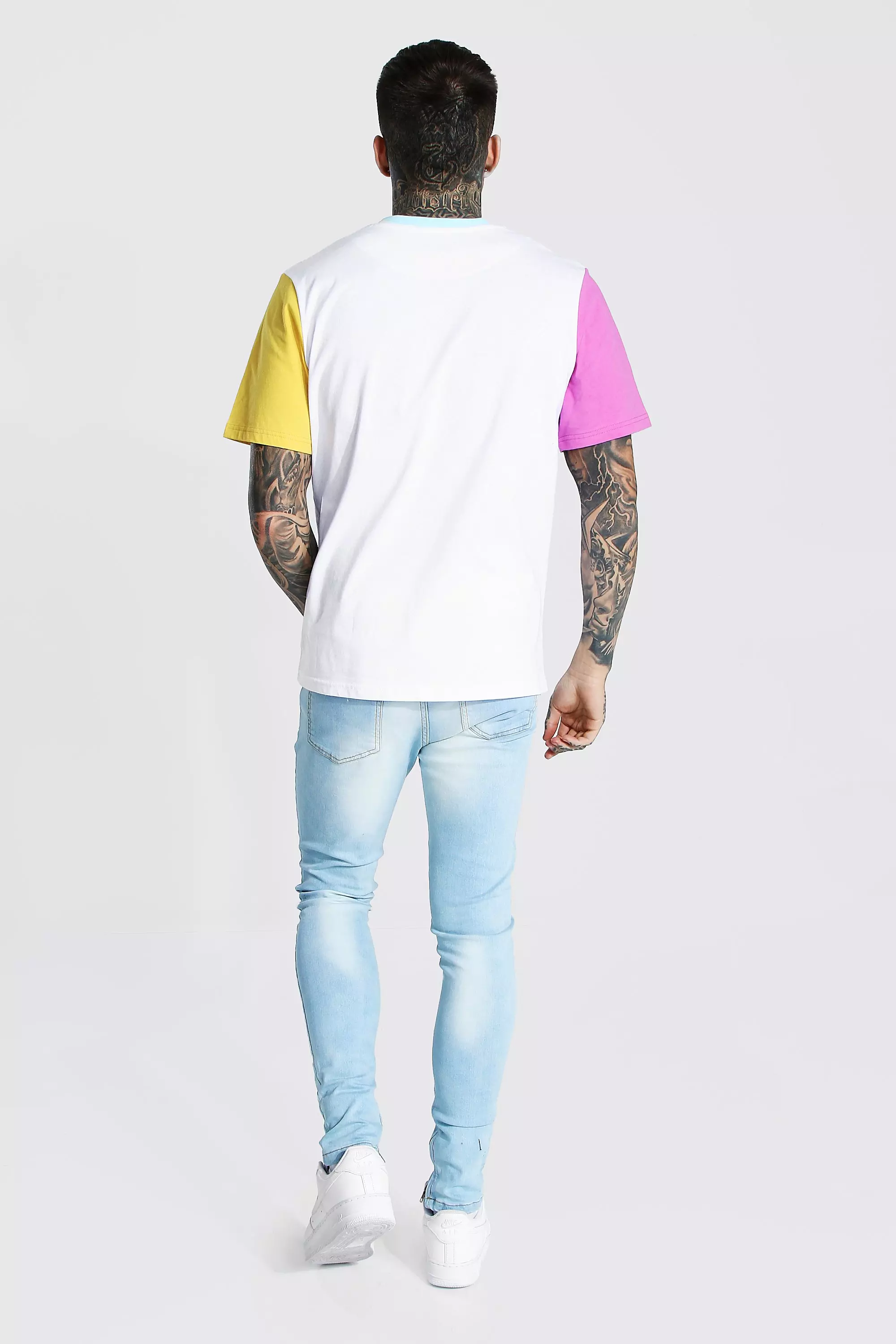 Super Skinny Multi Rip Zip Hem Jeans | boohooMAN USA